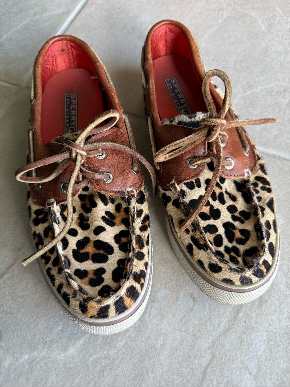 Sperry Leopard-Print Sneakers